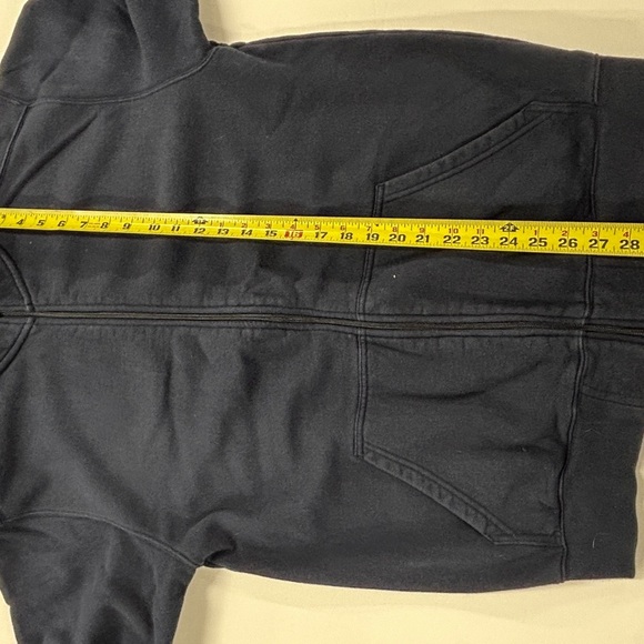 0140 L.L.Bean Men Sweater Adult Size Med tall Navy Blue Outdoors 3/4  Zip Casual - Picture 5 of 9